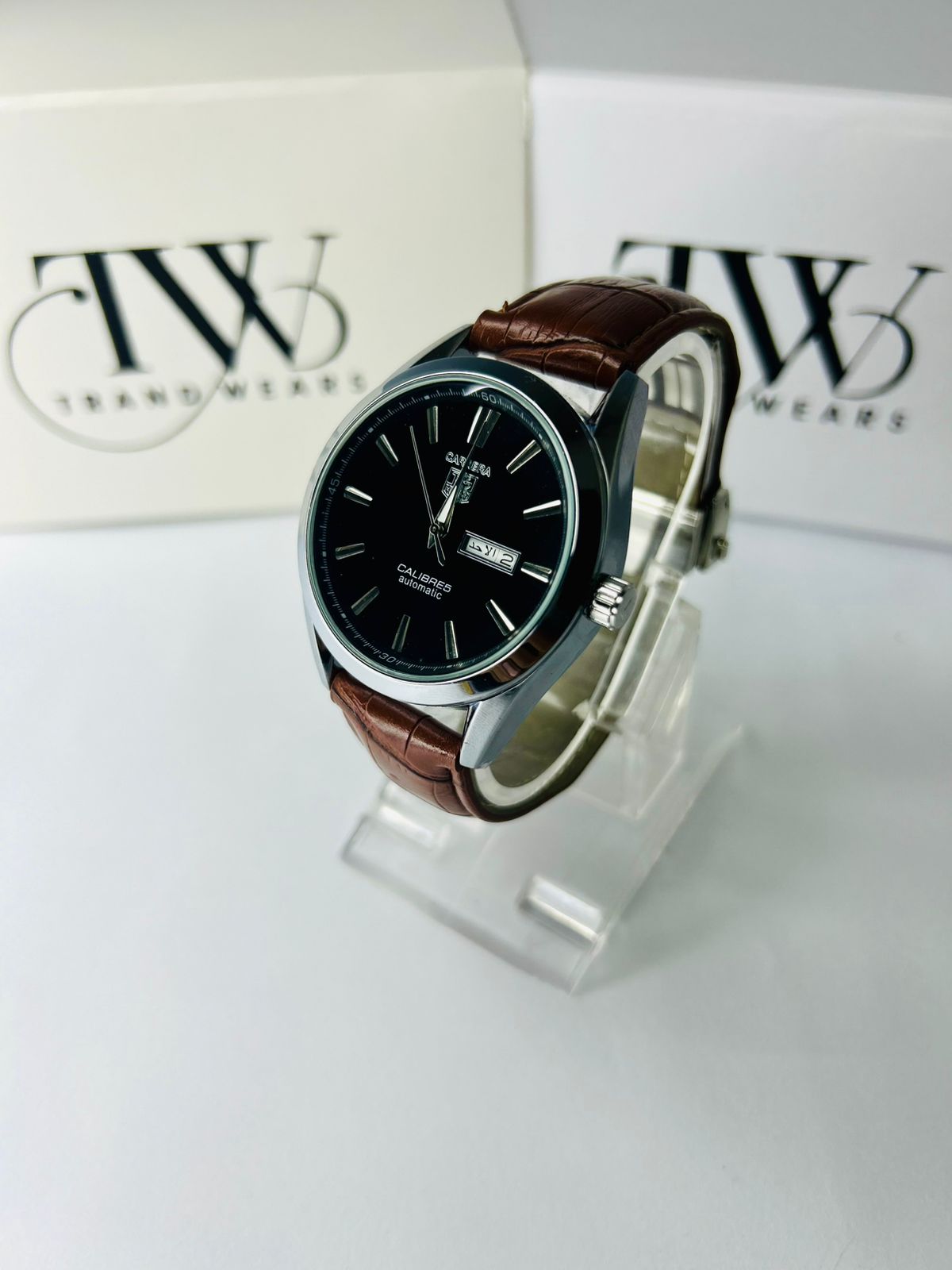 TW Classic Brown Strap Black Dial Watch