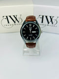 TW Classic Brown Strap Black Dial Watch