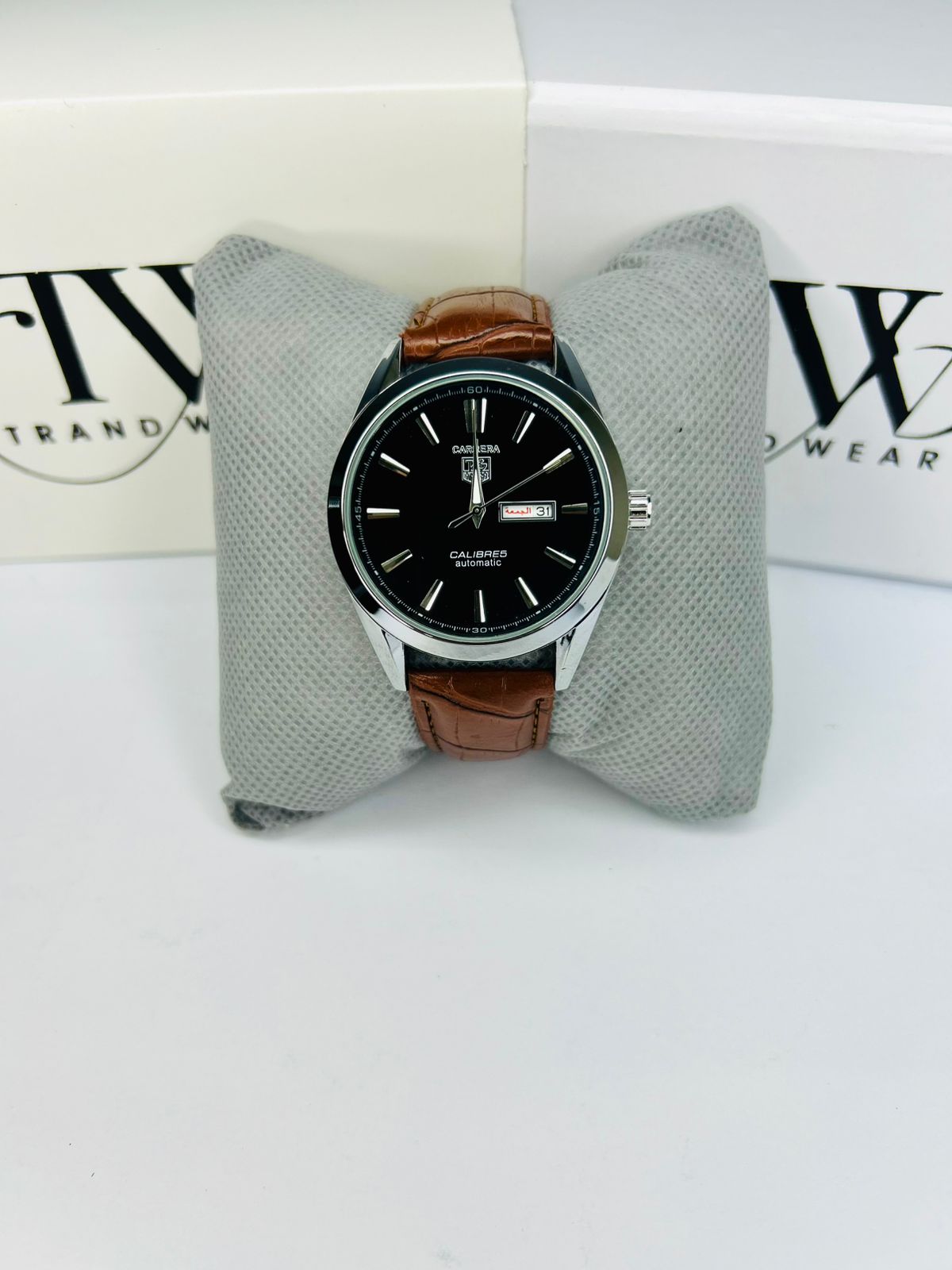 TW Classic Brown Strap Black Dial Watch