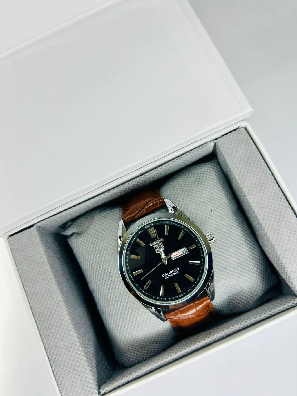 TW Classic Brown Strap Black Dial Watch
