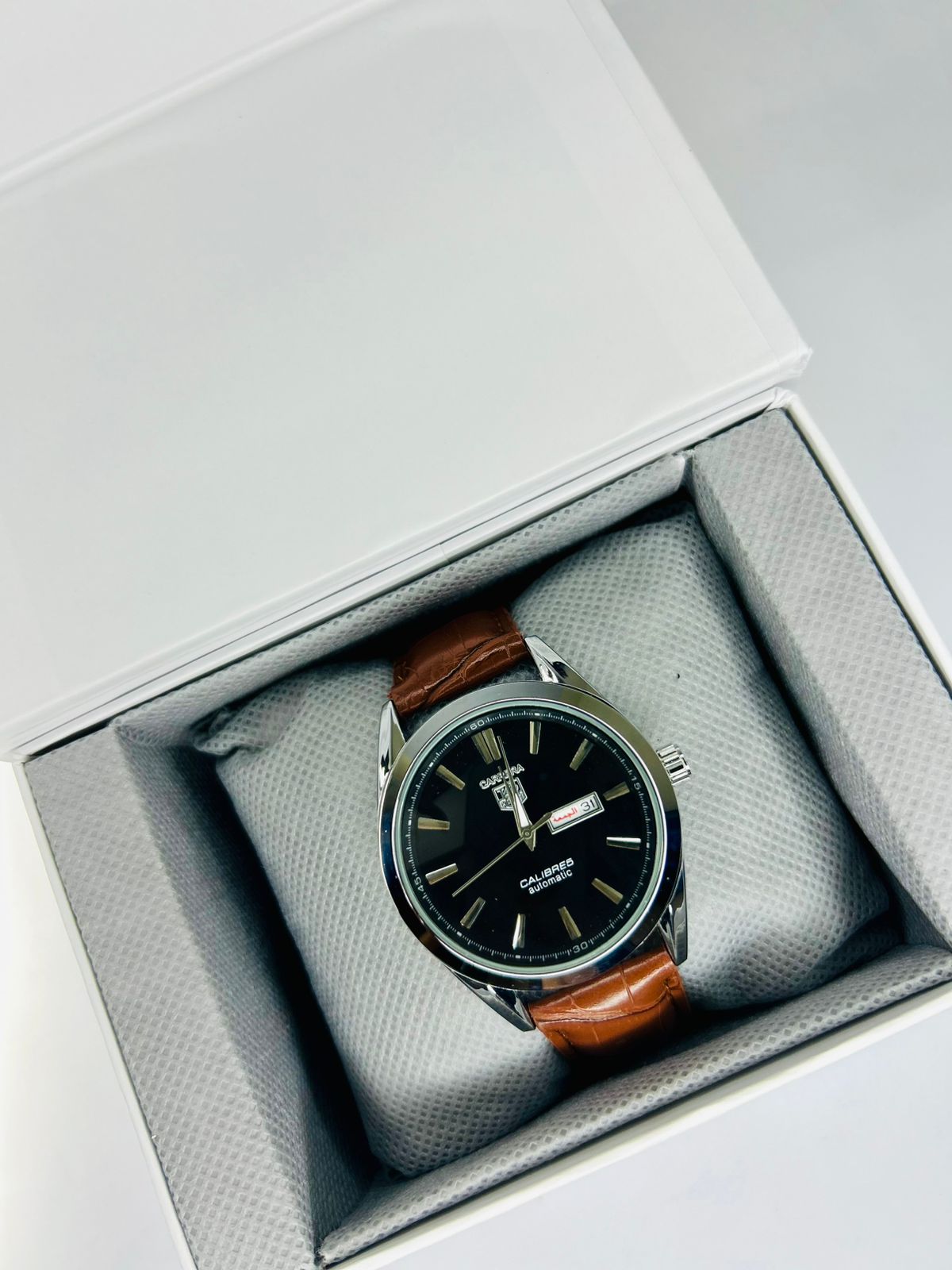 TW Classic Brown Strap Black Dial Watch