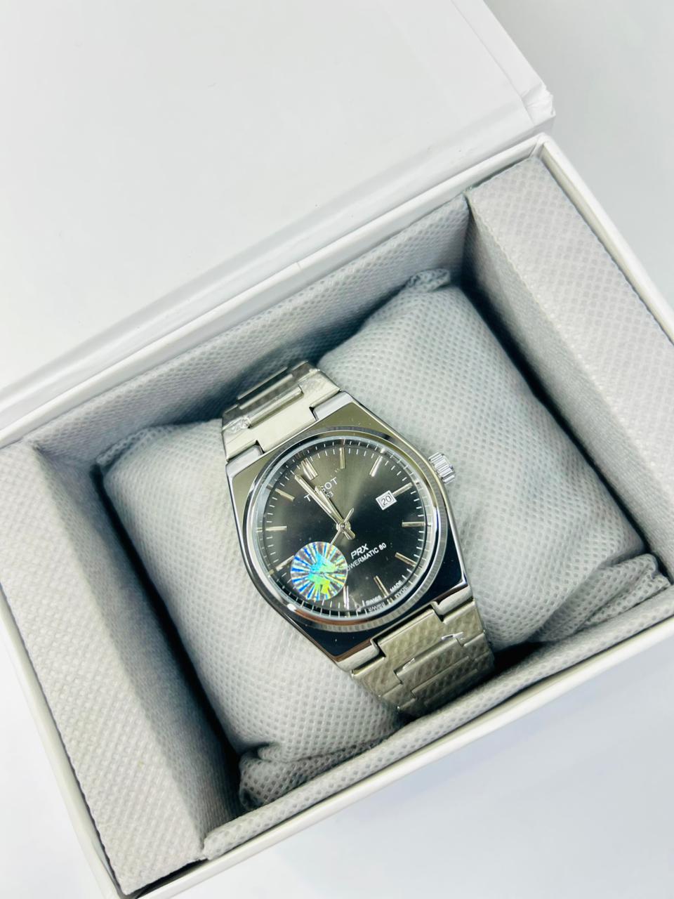 PRX Style Men’s Watch – Black Dial, Semi-Automatic Movement, Stainless Steel Luxury Wrist Watch