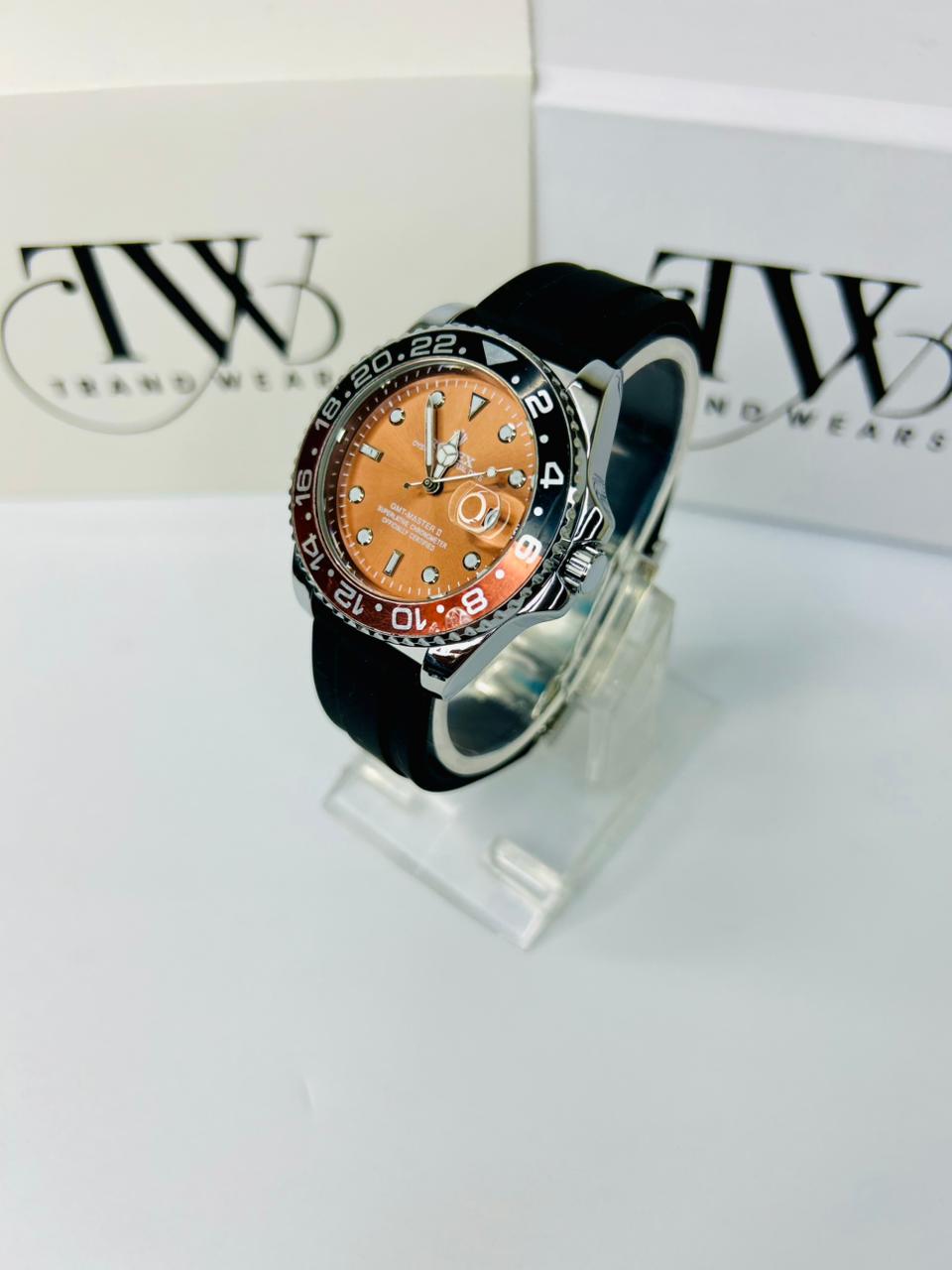 Bazel Strap Watch with Brown Dial – Stylish & Premium Design