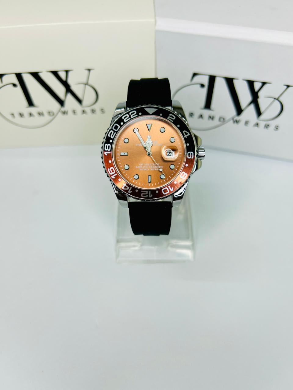 Bazel Strap Watch with Brown Dial – Stylish & Premium Design