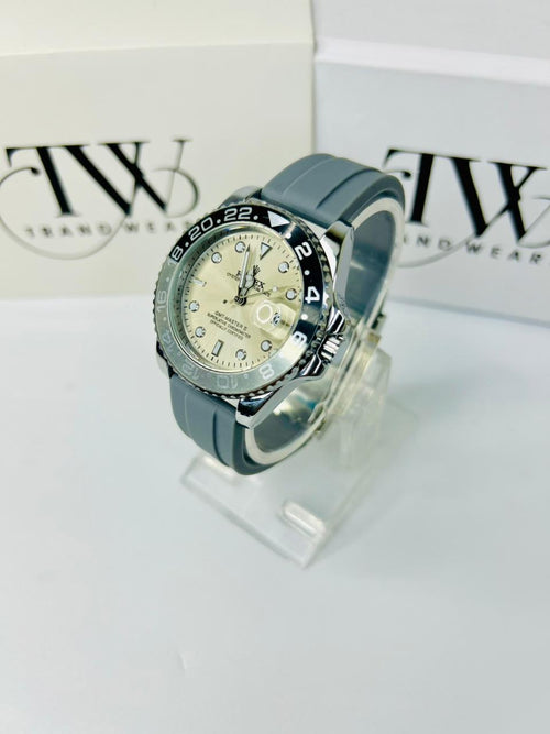 Bazel Strap Watch with Gray Dial – Stylish & Premium Design