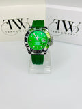 Bazel Strap Watch with Green Dial – Stylish & Premium Design