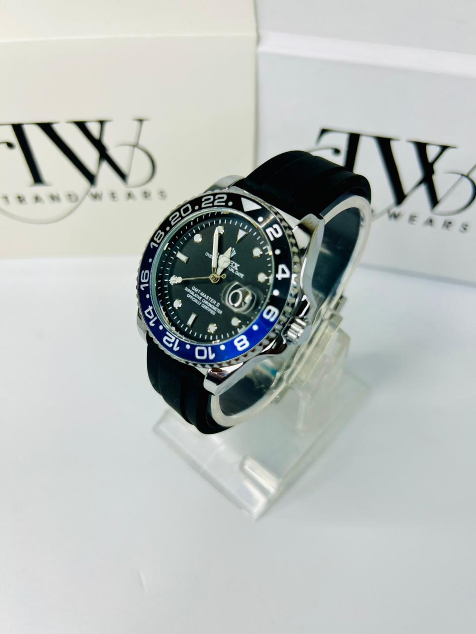 Bazel Strap Watch with Black Dial – Stylish & Premium Design