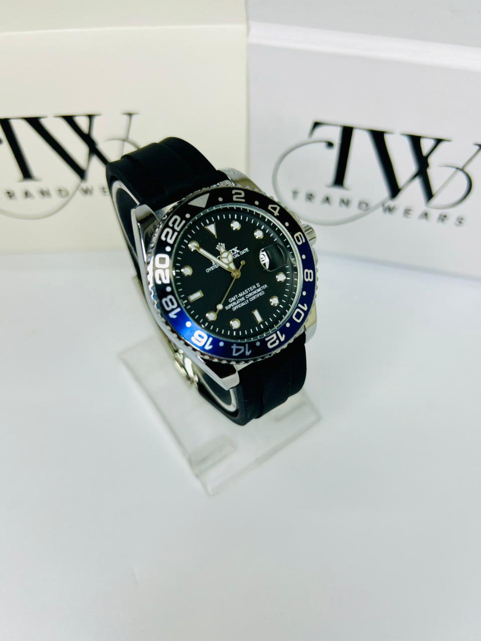 Bazel Strap Watch with Black Dial – Stylish & Premium Design