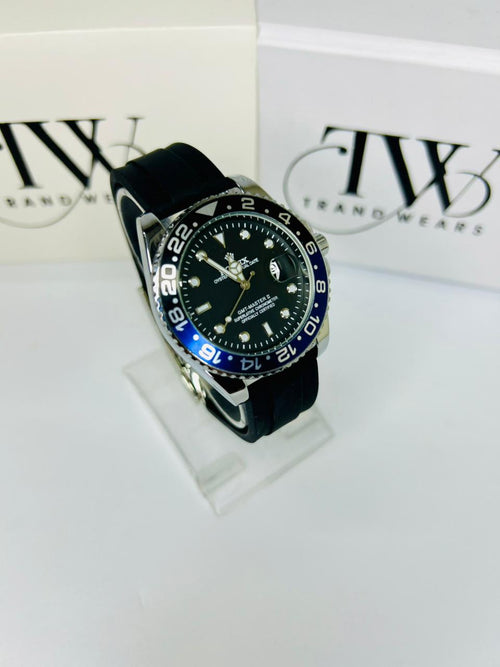 Bazel Strap Watch with Black Dial – Stylish & Premium Design
