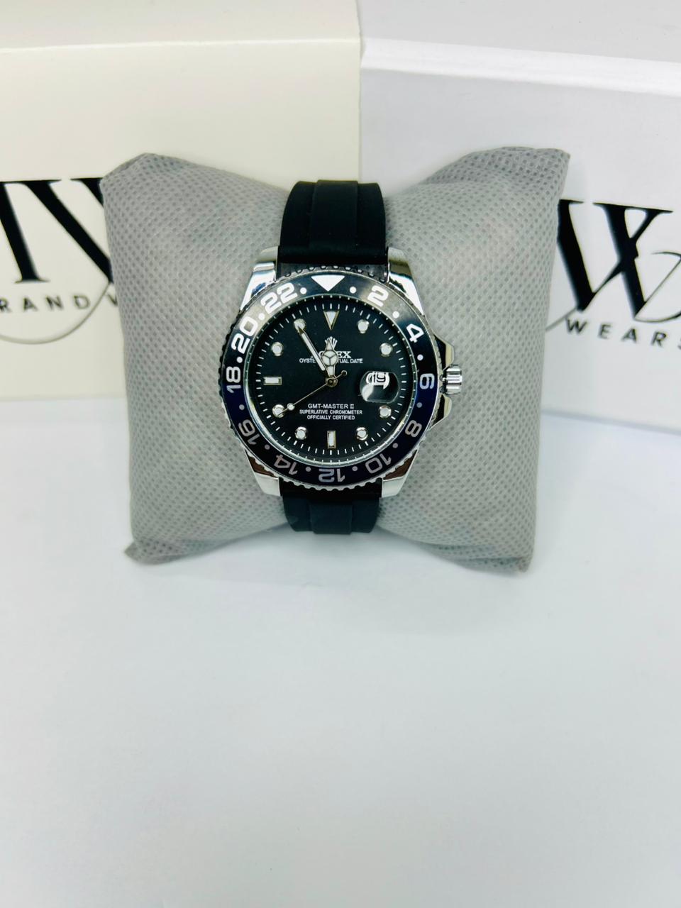 Bazel Strap Watch with Black Dial – Stylish & Premium Design