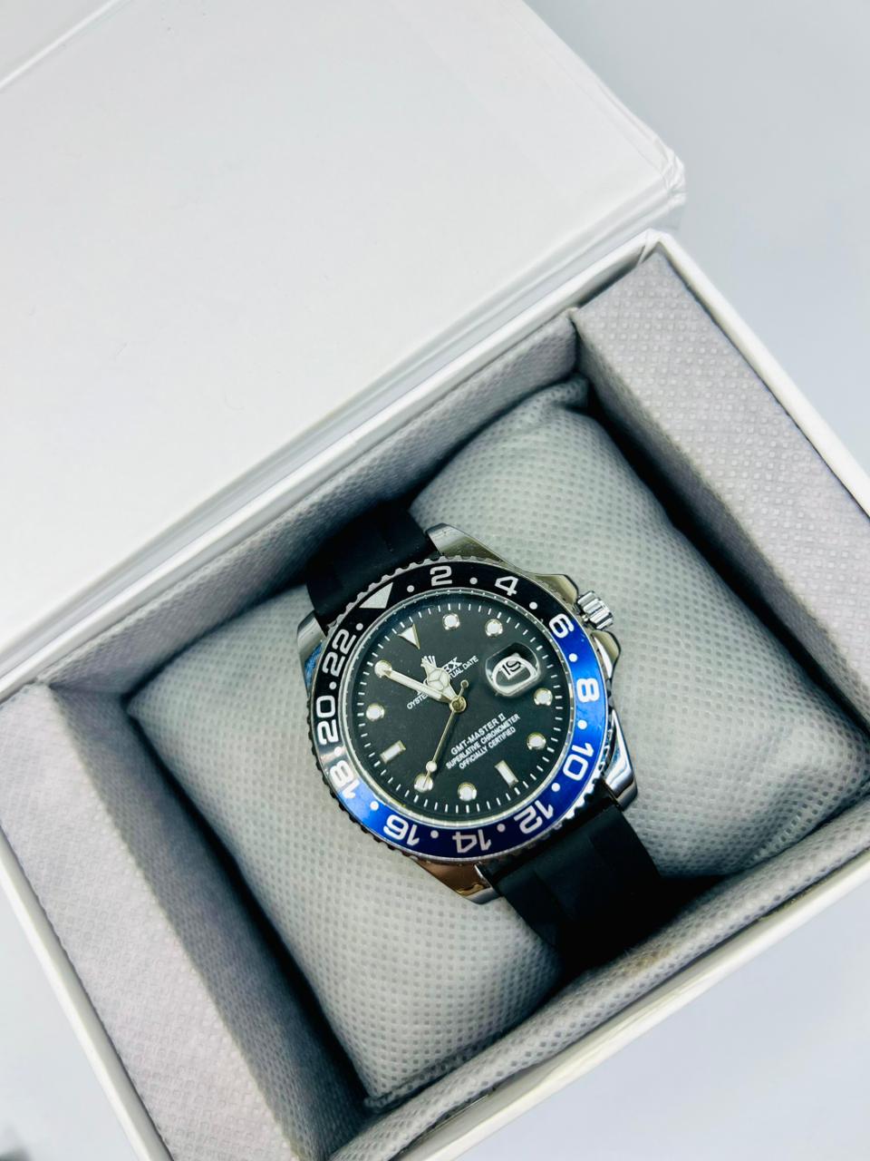 Bazel Strap Watch with Black Dial – Stylish & Premium Design