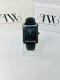TW Black Strap Watch – Black Dial Sleek Design