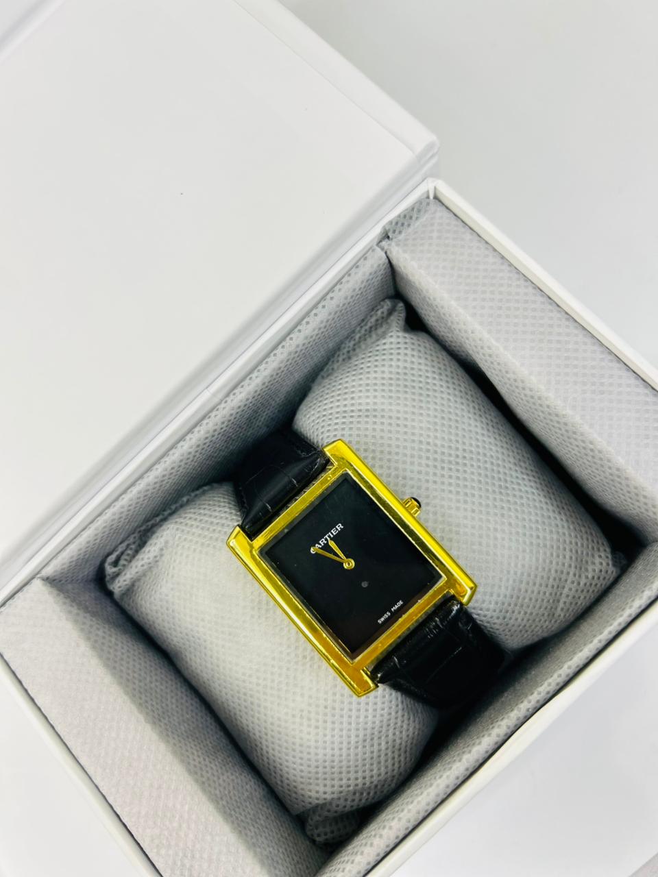 TW Black Strap Watch – Black Dial Sleek Design