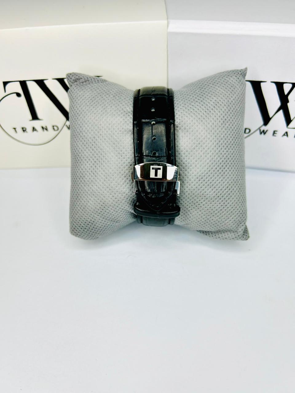 TW Black Strap Watch with Working Chronograph – Stylish & Premium Design