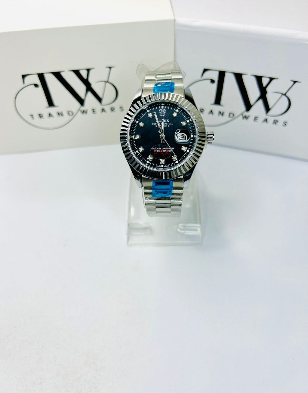 TW Watch Black Dial Silver Tone – Premium Stylish Men’s Wrist Watch