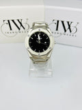 HB Stainless Steel Black Dial Watch