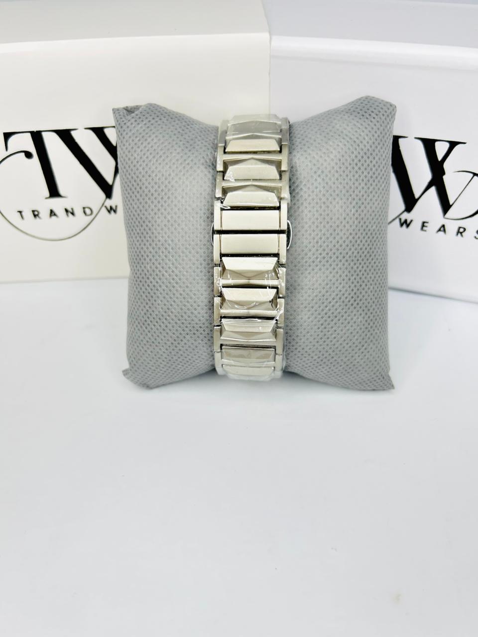 HB Stainless Steel Black Dial Watch
