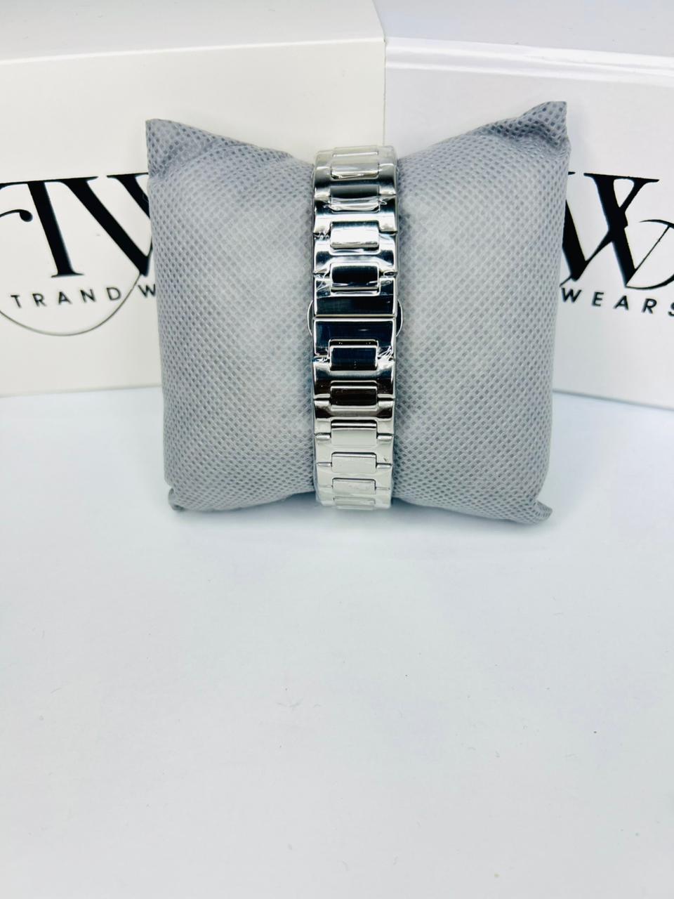 PP Premium Blue Dial Stainless Steel Watch with Butterfly Lock