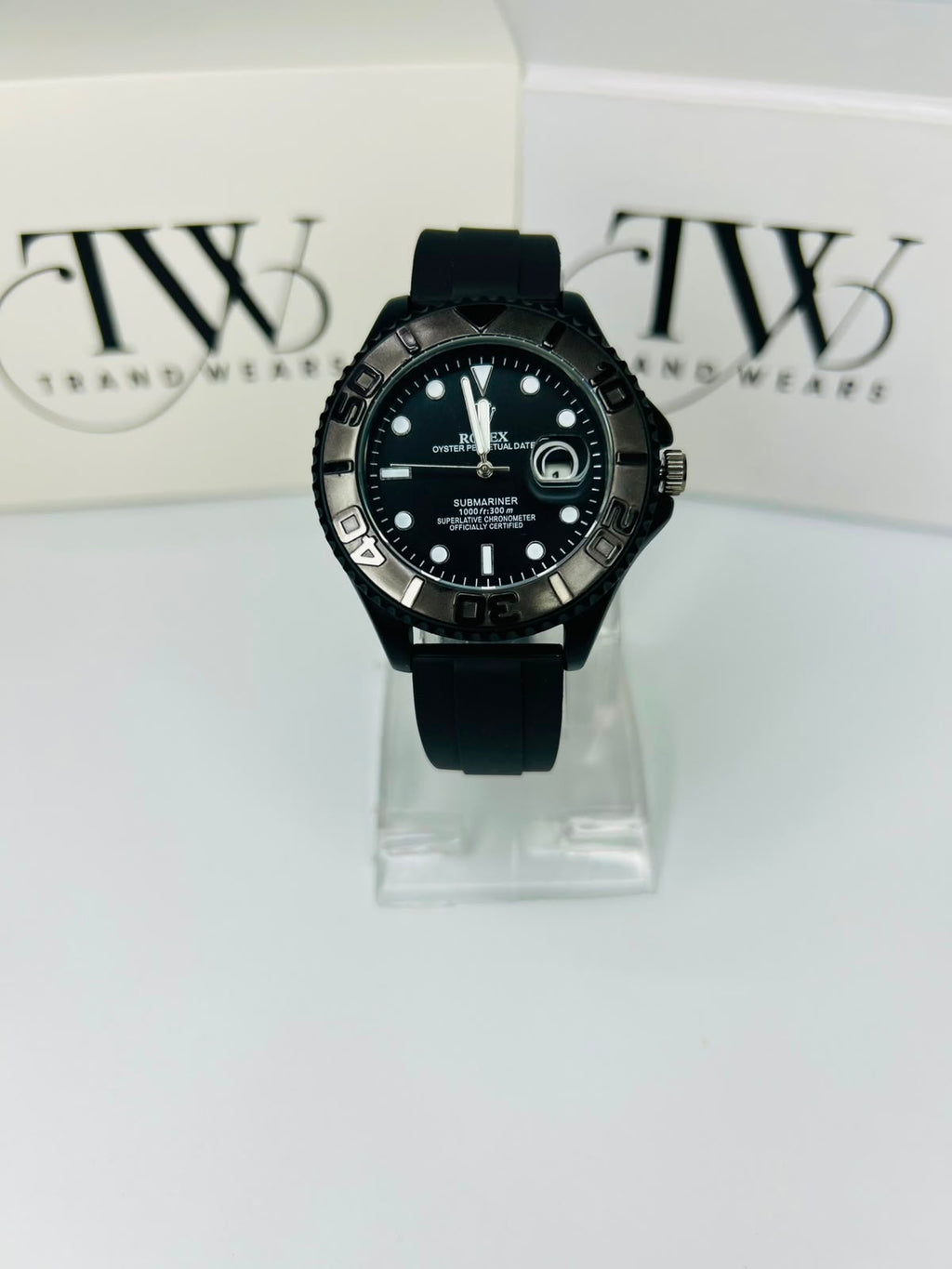 Bazel Strap Watch with Black Dial – Stylish & Premium Design