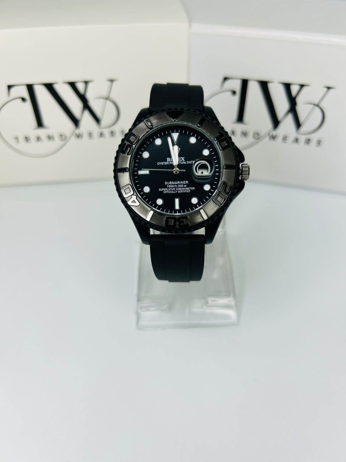 Bazel Strap Watch with Black Dial – Stylish & Premium Design