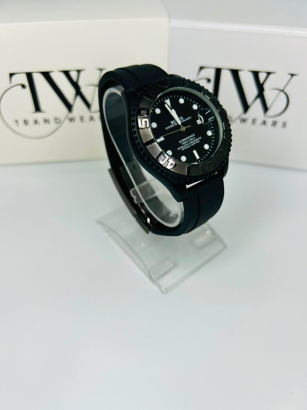 Bazel Strap Watch with Black Dial – Stylish & Premium Design