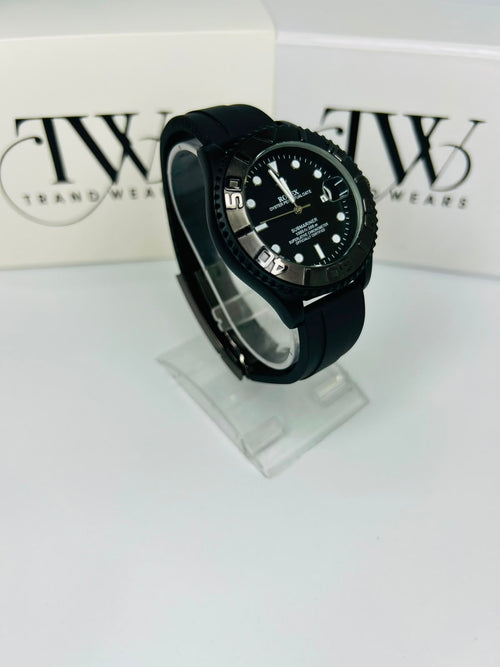 Bazel Strap Watch with Black Dial – Stylish & Premium Design