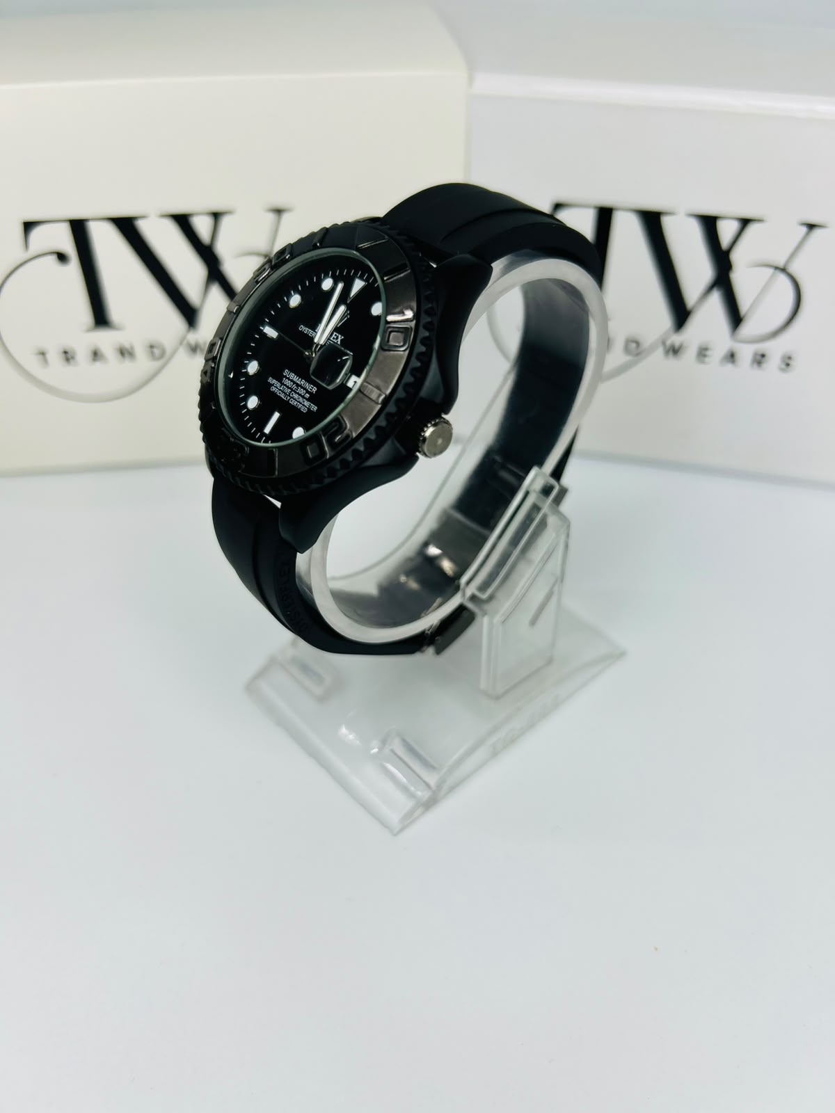 Bazel Strap Watch with Black Dial – Stylish & Premium Design