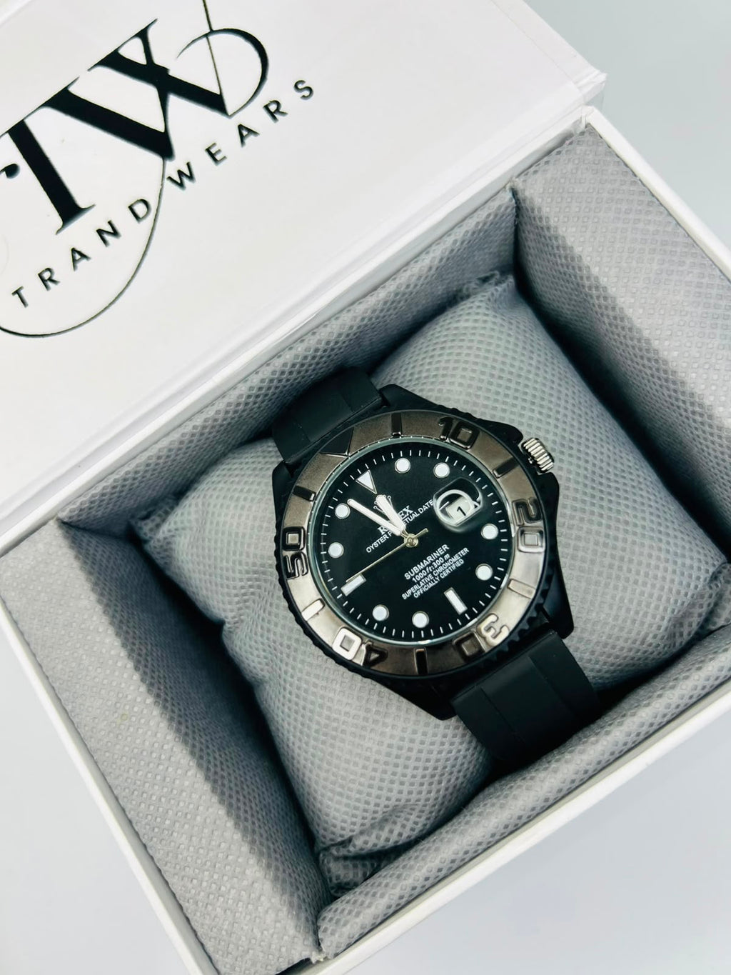 Bazel Strap Watch with Black Dial – Stylish & Premium Design