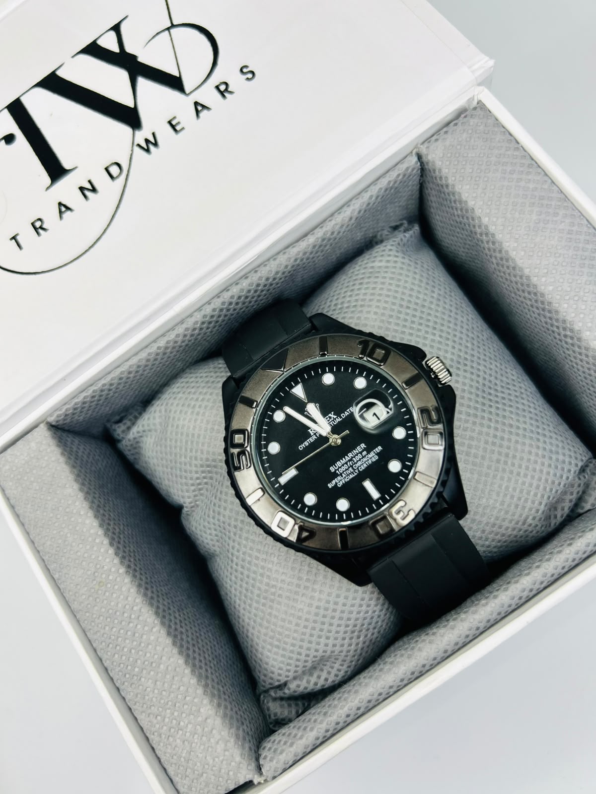 Bazel Strap Watch with Black Dial – Stylish & Premium Design