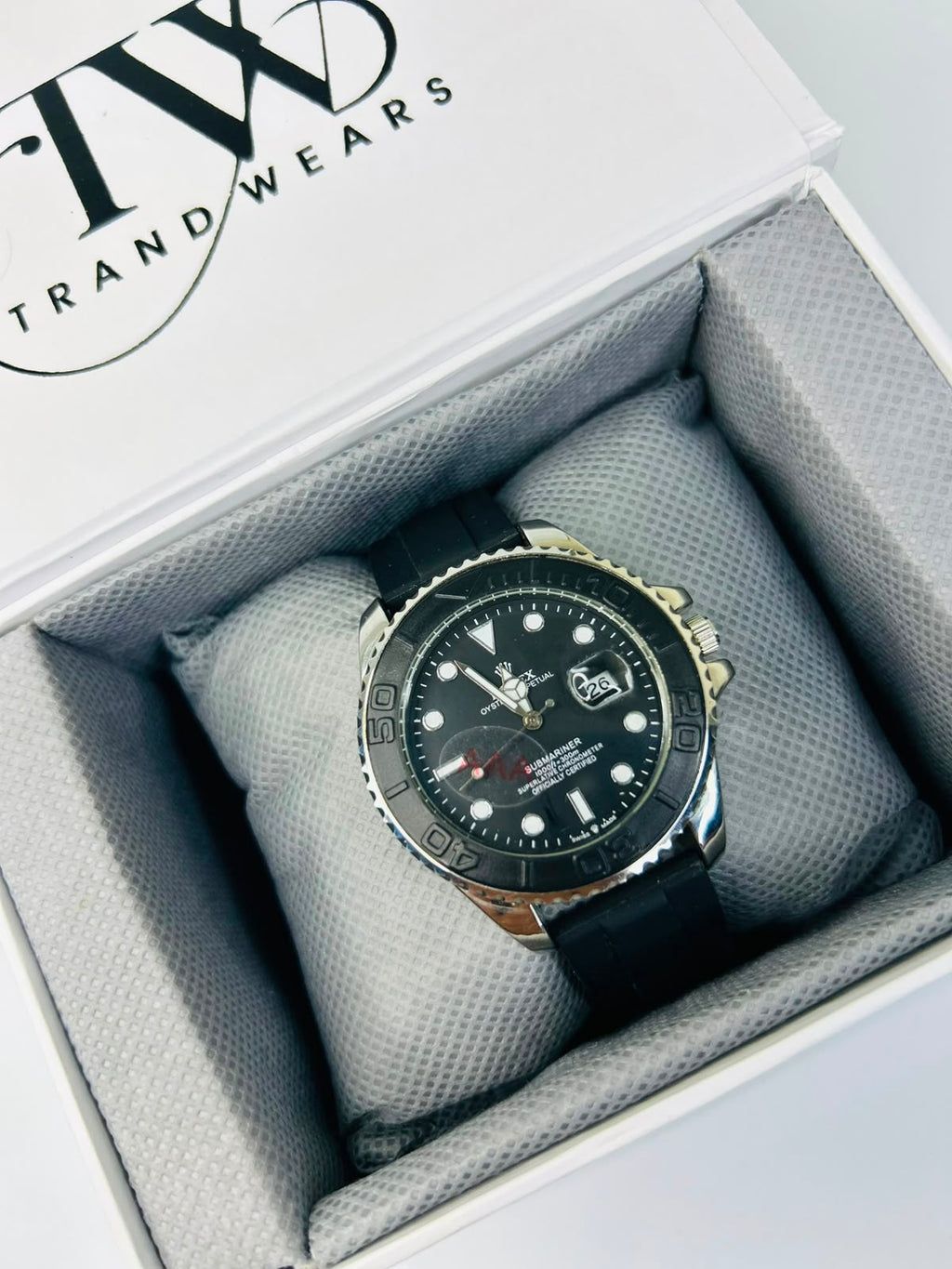 Bazel Strap Watch with Black Dial – Stylish & Premium Design