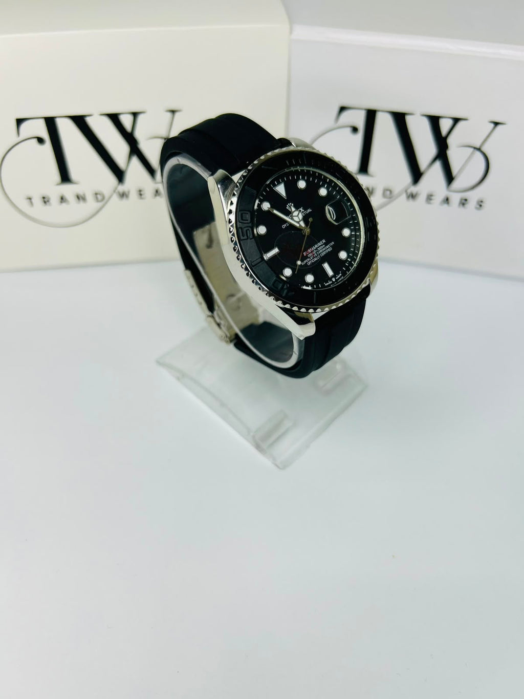 Bazel Strap Watch with Black Dial – Stylish & Premium Design