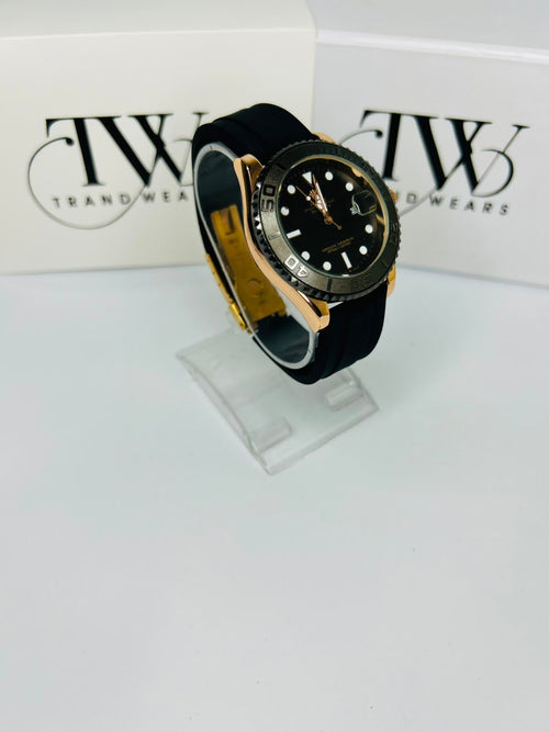 Bazel Strap Watch with Black Dial – Stylish & Premium Design