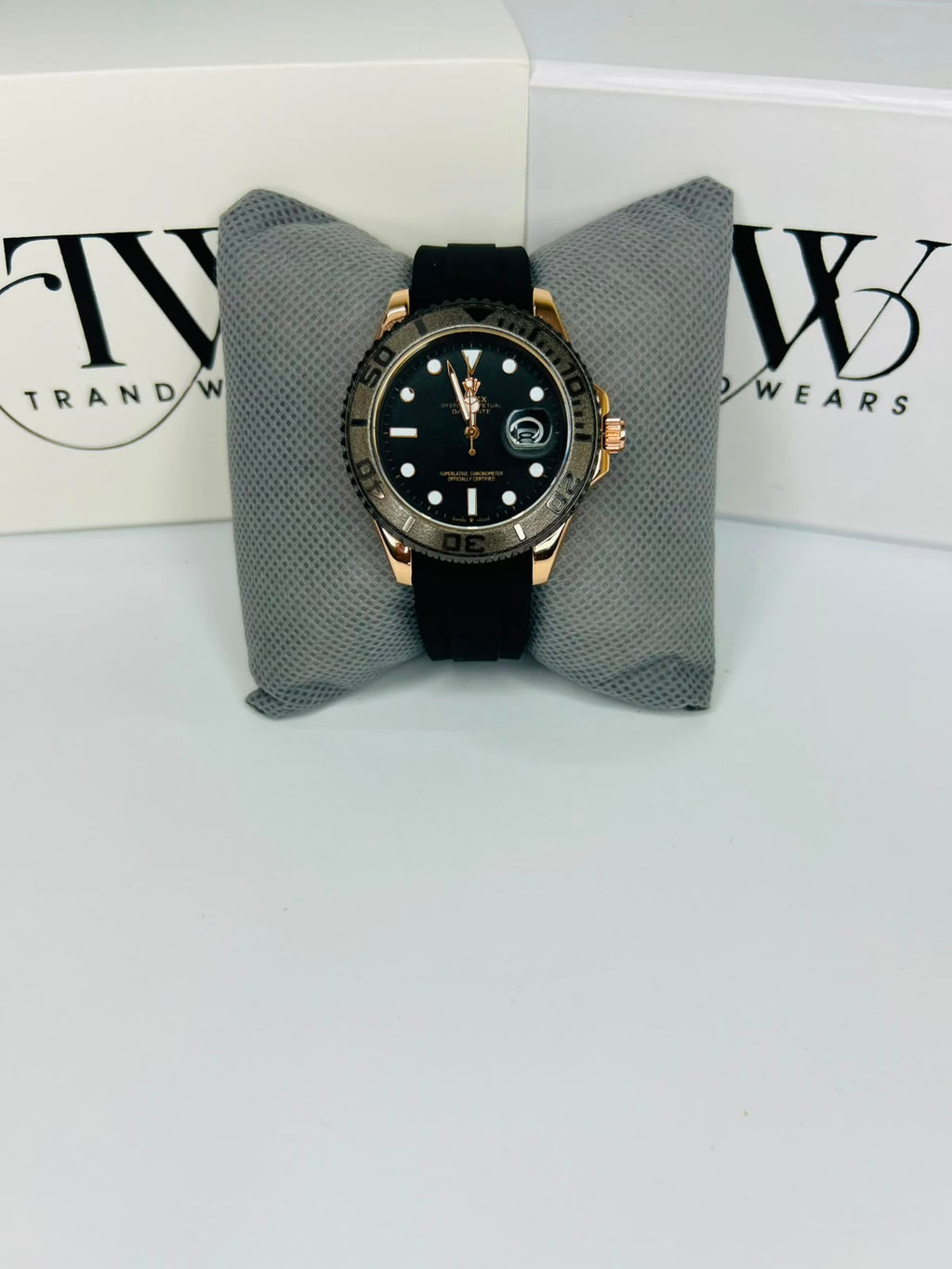 Bazel Strap Watch with Black Dial – Stylish & Premium Design