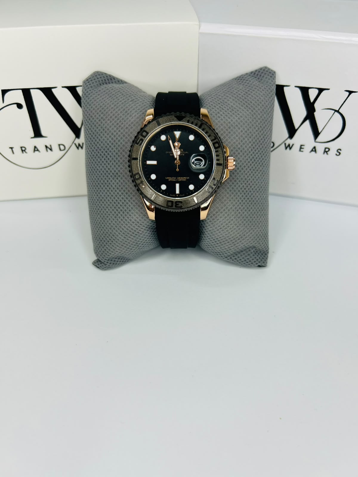 Bazel Strap Watch with Black Dial – Stylish & Premium Design