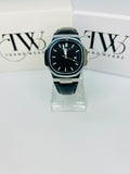 PP Black Dial Date & Day Feature Stainless Steel Men's Watch – Premium Quartz Analog Wrist Watch