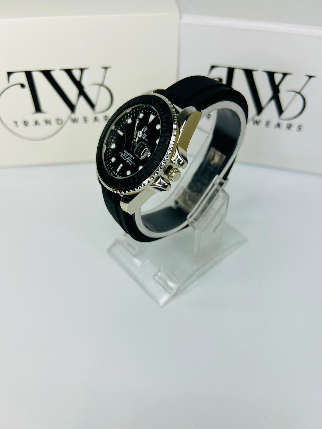 Bazel Strap Watch with Black Dial – Stylish & Premium Design